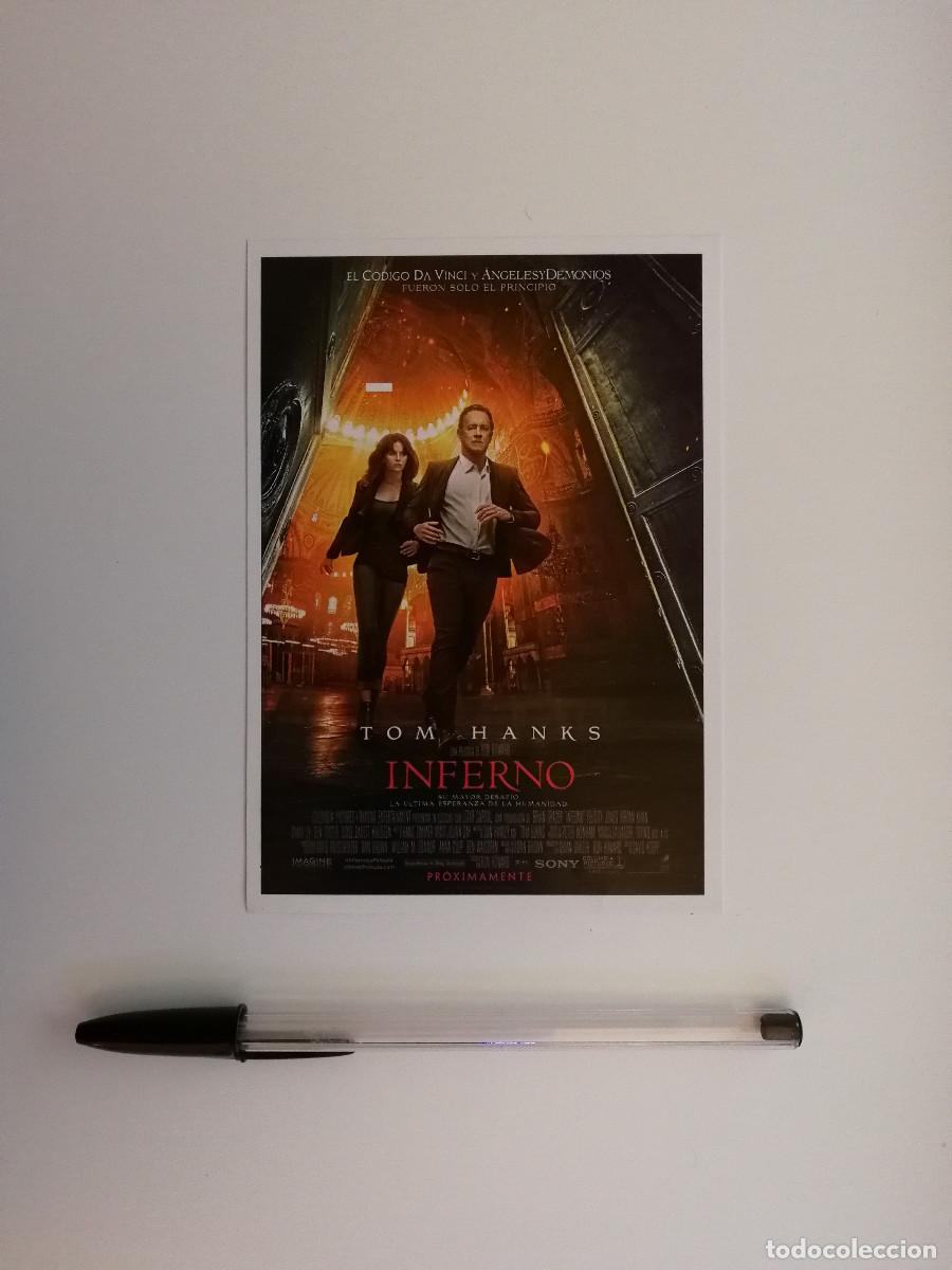 Kino: FICHA COLECCIONABLE -10*15- El c&oacute;digo Da Vinci INFERNO - TOM HANKS