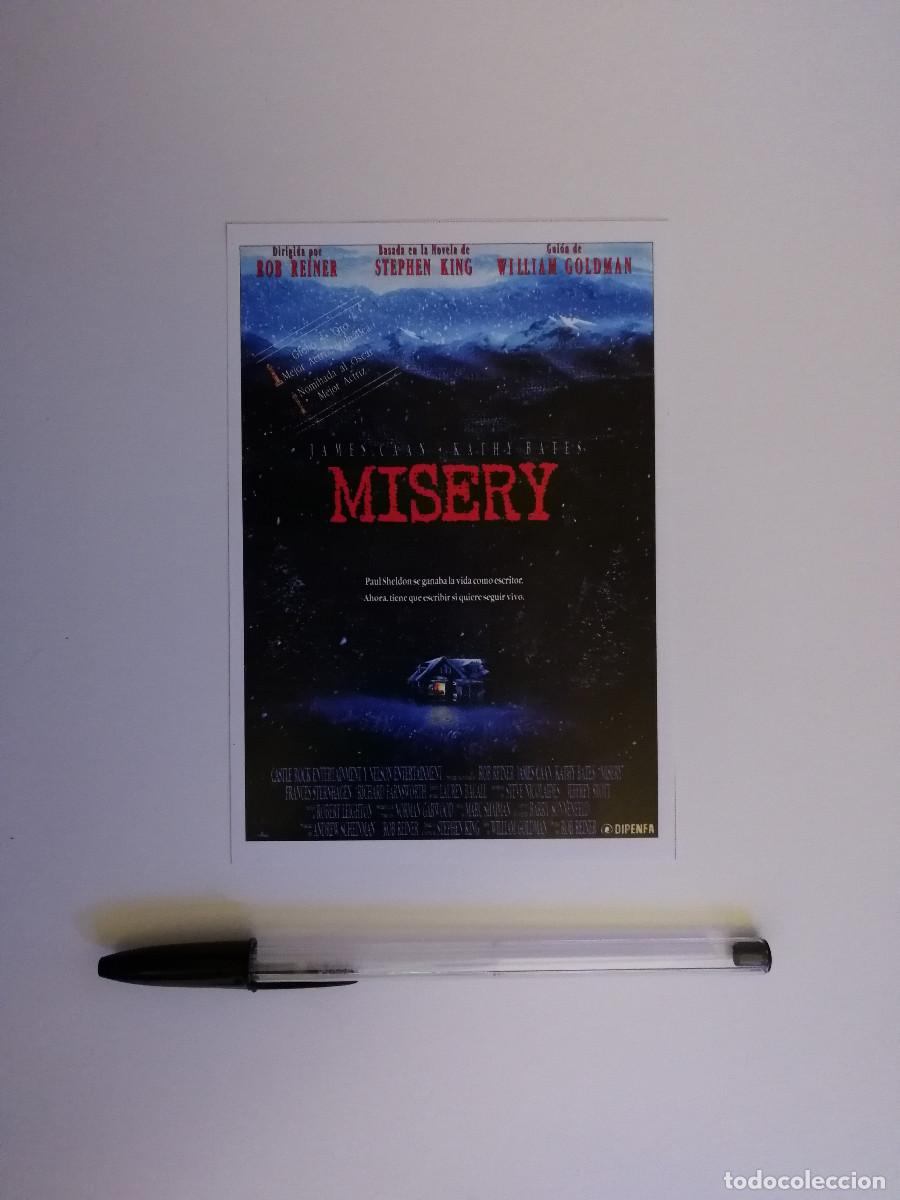 Cine: FICHA COLECCIONABLE -10*15- MISERY - TERROR - JAMES CAAN - STEPHEN KING