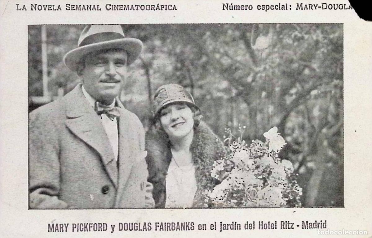 Kino: LA NOVELA SEMANAL CINEMATOGR&Aacute;FICA NUMERO ESPECIAL MARY PICKFORD DOUGLAS FAIRBANKS HOTEL RITZ MADRID