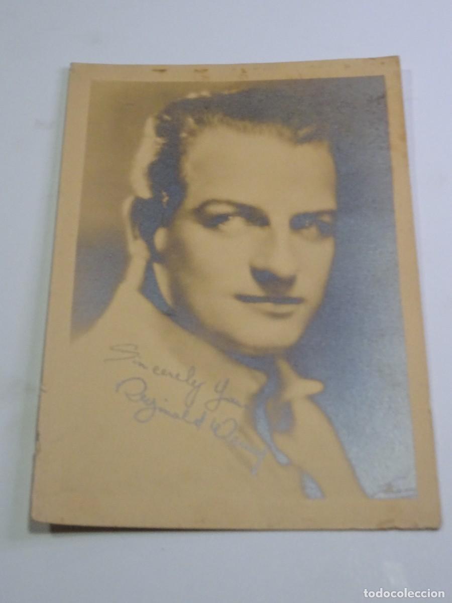 Kino: (M) FOTOGRAF&Iacute;A CON DEDICATORIA IMPRESA DE REGINALD OWEN - 13X18CM,