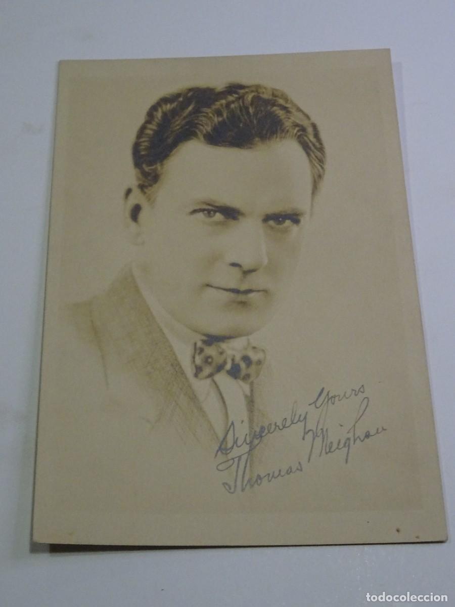 Kino: (M) FOTOGRAF&Iacute;A CON DEDICATORIA IMPRESA DE THOMAS MEIGHAN - 13X18CM,