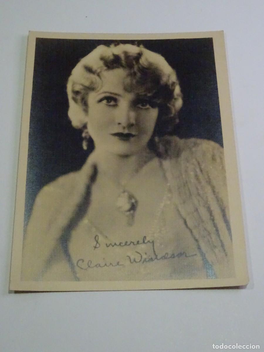 Kino: (M) FOTOGRAF&Iacute;A CON DEDICATORIA IMPRESA DE CLAIRE WINDSOR - 13X18CM,