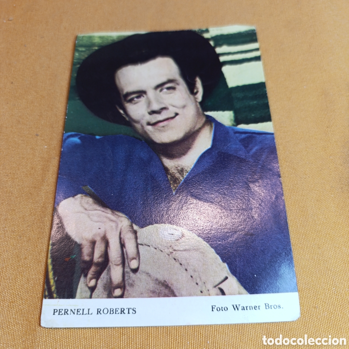 Kino: PERNELL ROBERTS - FOTO POSTAL - WARNER BROS.