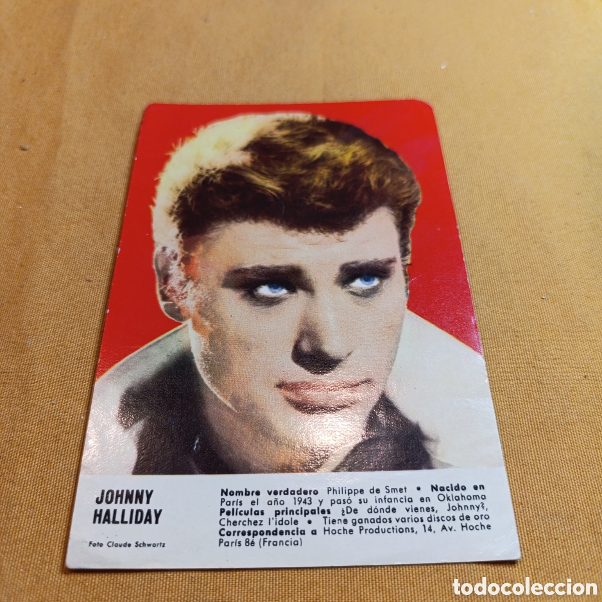 Kino: JOHNNY HALLIDAY,FOTO FICHA