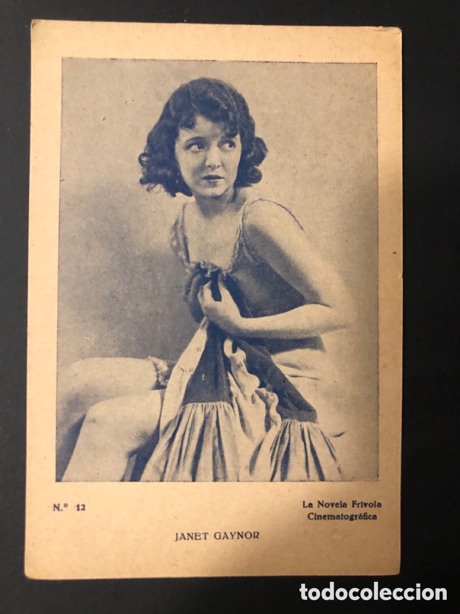 Kino: Tarjeta la novela fr&iacute;vola cinematogr&aacute;fica janet Gaynor A11