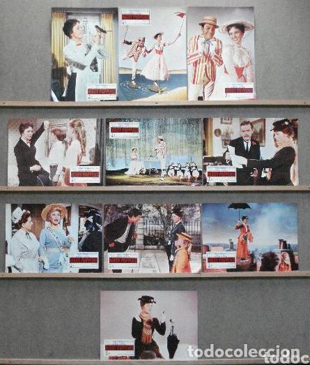 Kino: ADB13 MARY POPPINS WALT DISNEY JULIE ANDREWS SET COMPLETO DE 10 FOTOCROMOS ORIGINAL