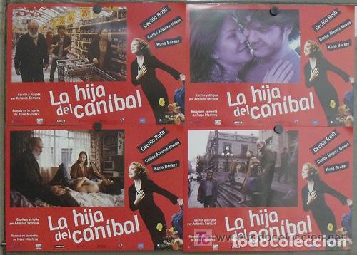 Cine: ADB98 LA HIJA DEL CANIBAL CECILIA ROTH SET COMPLETO 4 FOTOCROMOS ORIGINAL ESTRENO