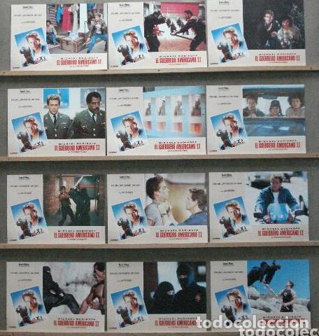 Cinema: ADC01 EL GUERRERO AMERICANO 2 MICHAEL DUDIKOFF SET 12 FOTOCROMOS ORIGINAL ESTRENO