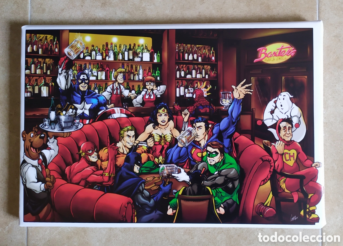 Cinema: Cuadro SUPERH&Eacute;ROES en el bar