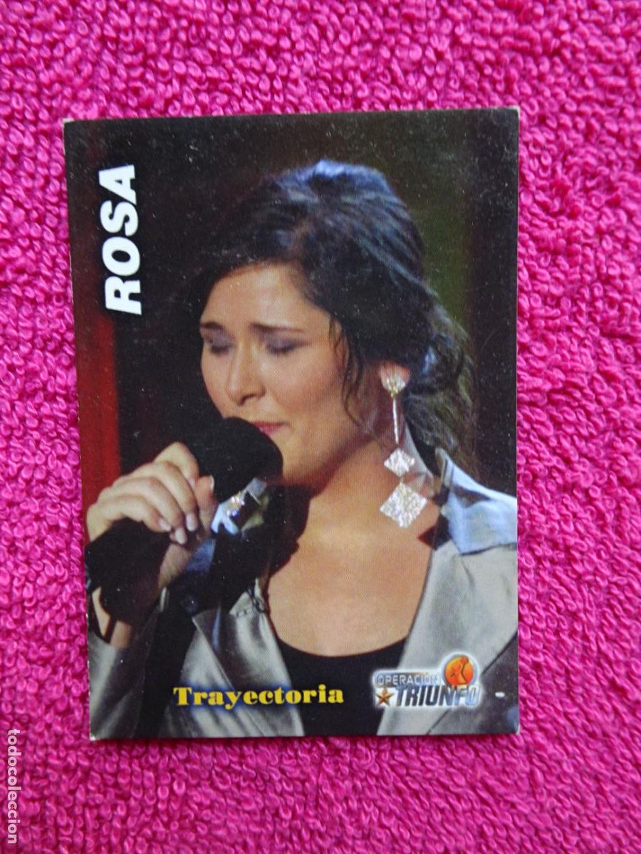 Cinema: rosa 4 operaci&oacute;n triunfo foto card op panini 2002 edici&oacute;n 1&ordf;