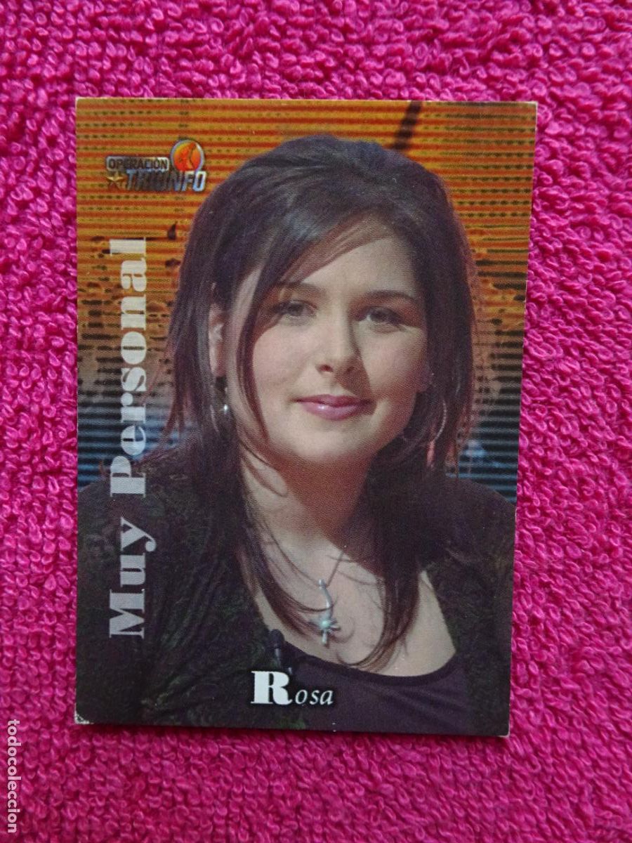 Cinema: rosa 1 operaci&oacute;n triunfo foto card op panini 2002 edici&oacute;n 1&ordf;