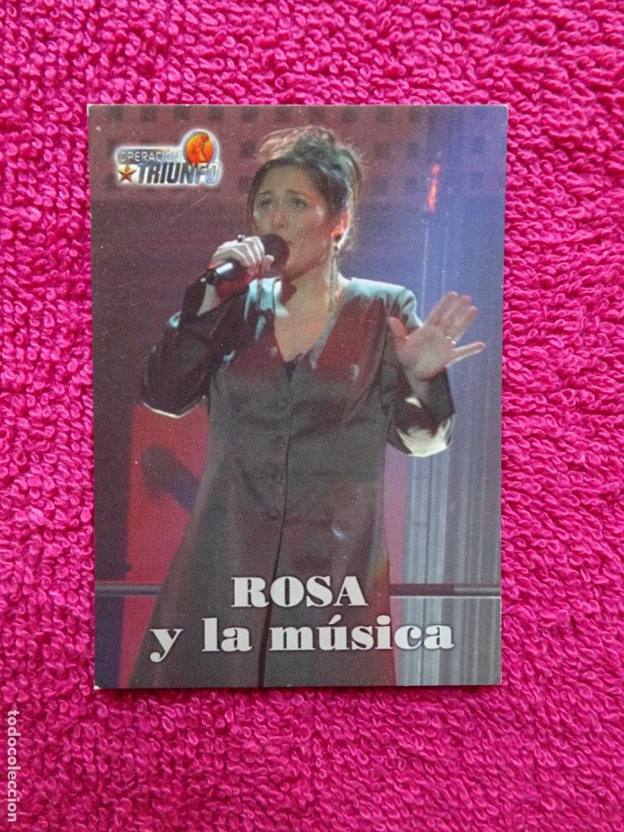 Cinema: rosa 6 operaci&oacute;n triunfo foto card op panini 2002 edici&oacute;n 1&ordf;