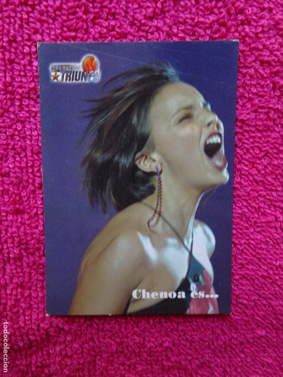 Cin&eacute;ma: chenoa 23 operaci&oacute;n triunfo foto card op panini 2002 edici&oacute;n 1&ordf;