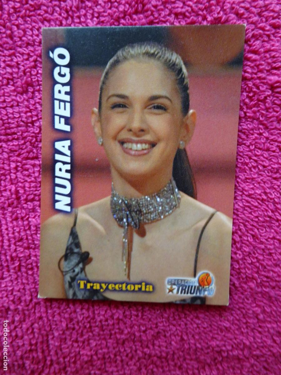 Cinema: n&uacute;ria ferg&oacute; 42 operaci&oacute;n triunfo foto card op panini 2002 edici&oacute;n 1&ordf;