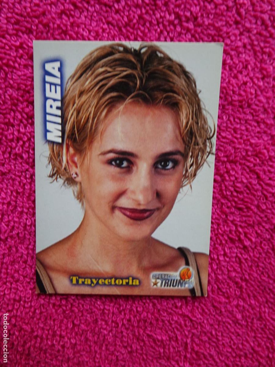 Cinema: mireia 63 operaci&oacute;n triunfo foto card op panini 2002 edici&oacute;n 1&ordf;