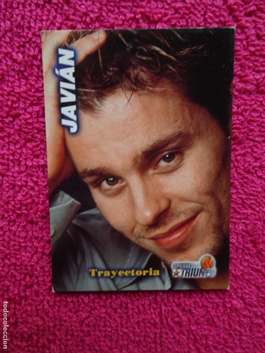 Cinema: javi&aacute;n 66 operaci&oacute;n triunfo foto card op panini 2002 edici&oacute;n 1&ordf;