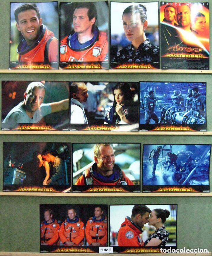 Cine: ADD42 ARMAGEDDON BRUCE WILLIS BEN AFFLECK LIV TYLER SET COMPLETO 12 FOTOCROMOS ORIGINAL ESTRENO