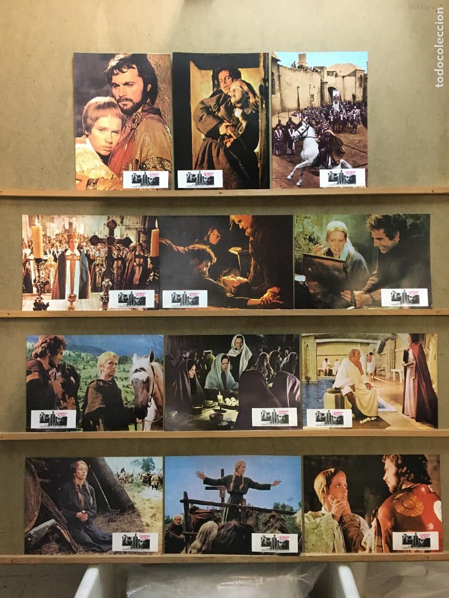 Cinema: ADD82 LA PAPISA JUANA LIV ULLMAN OLIVIA DE HAVILLAND FRANCO NERO SET 12 FOTOCROMOS ORIG ESTRENO