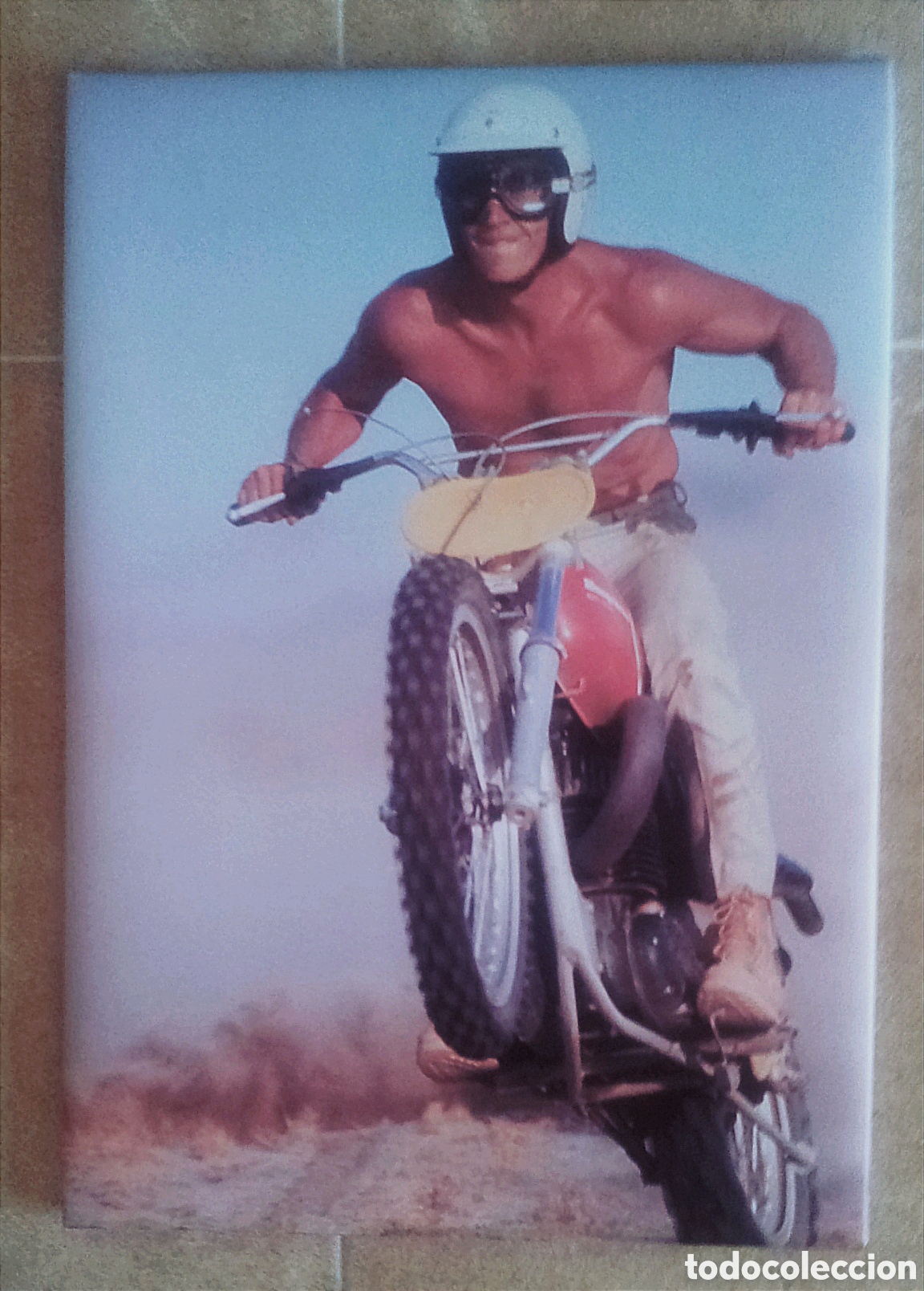 Cine: Cuadro STEVE MCQUEEN moto