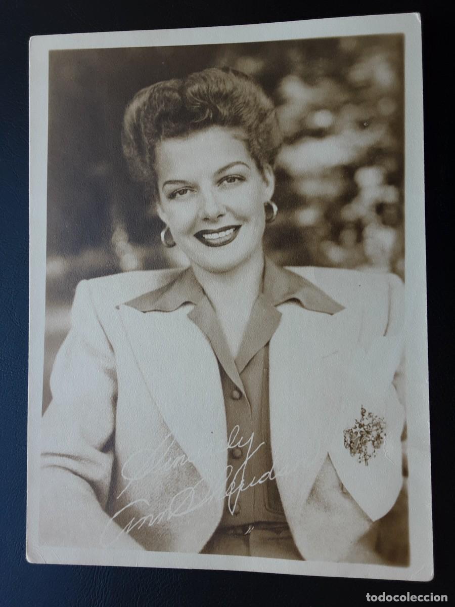 Cinema: ANN SHERIDAN, FOTO FIRMADA A&Ntilde;OS 50.