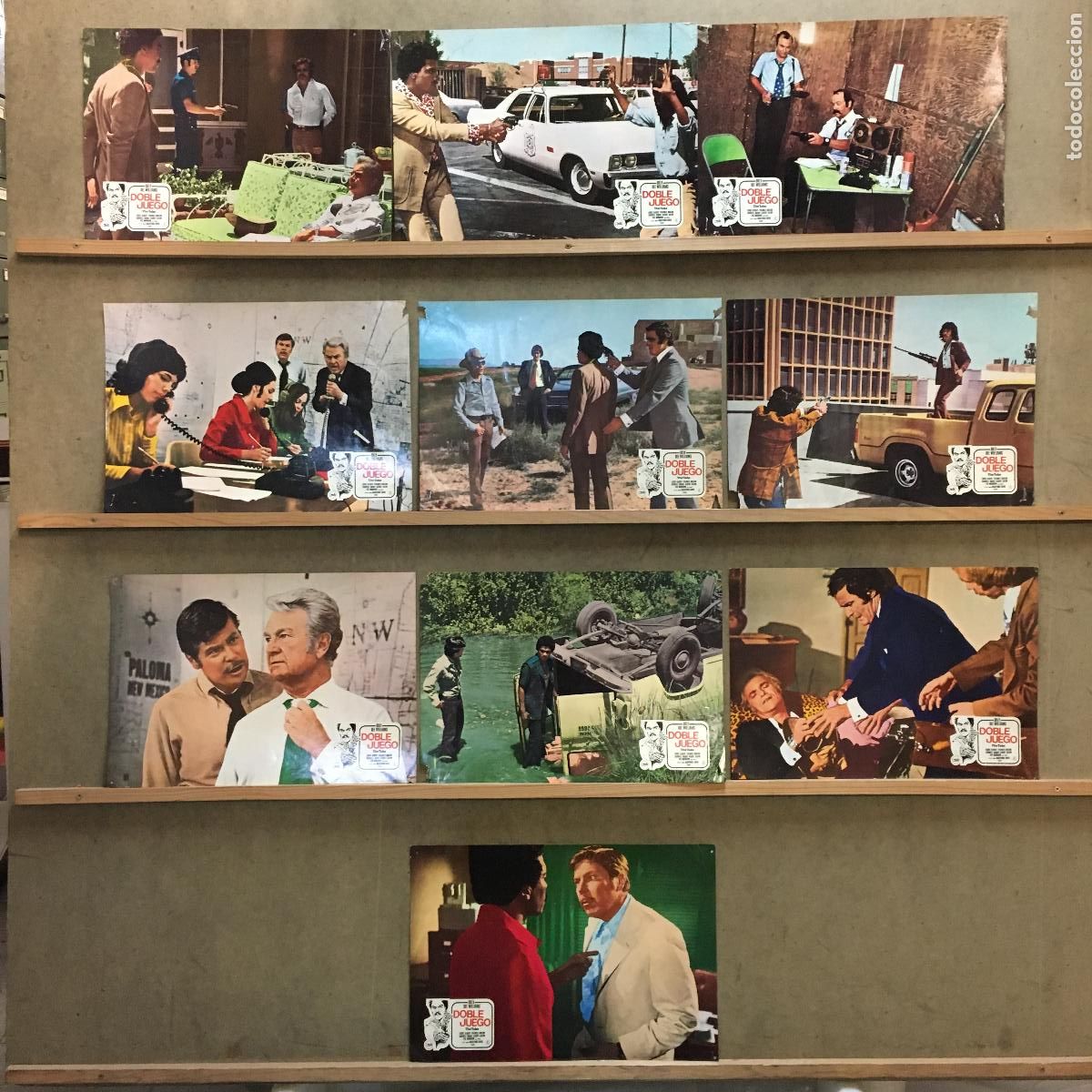 Cine: ADF45 DOBLE JUEGO BILLY DEE WILLIAMS SET 10 FOTOCROMOS ORIGINAL ESTRENO