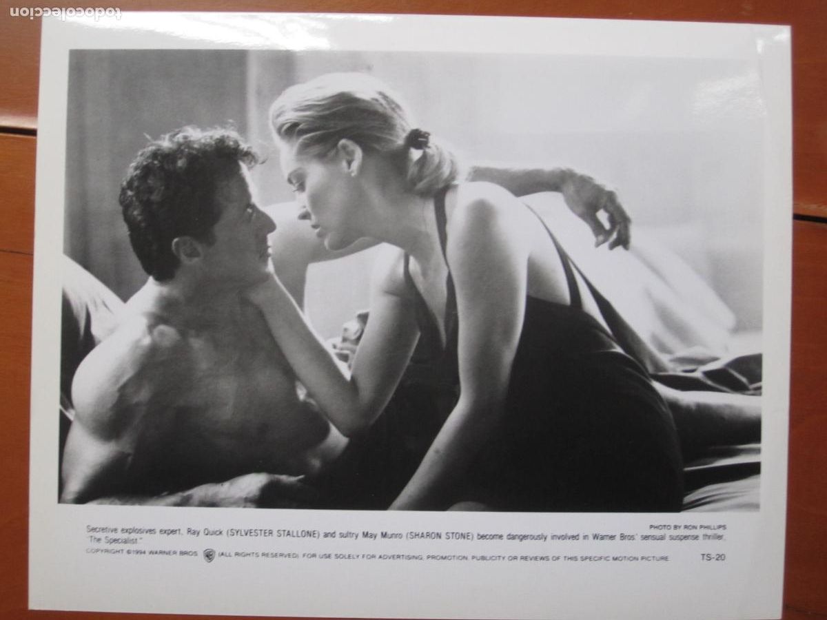 Cine: sylvester stallone - foto b/n original - the specialist sharon stone