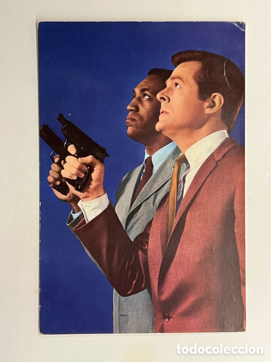 Cinema: ROBERT CULP Y BILL COSBY Postal No.157 T. PROTAGONISTAS DEL TELE.FILM YO SOY ESPIA.