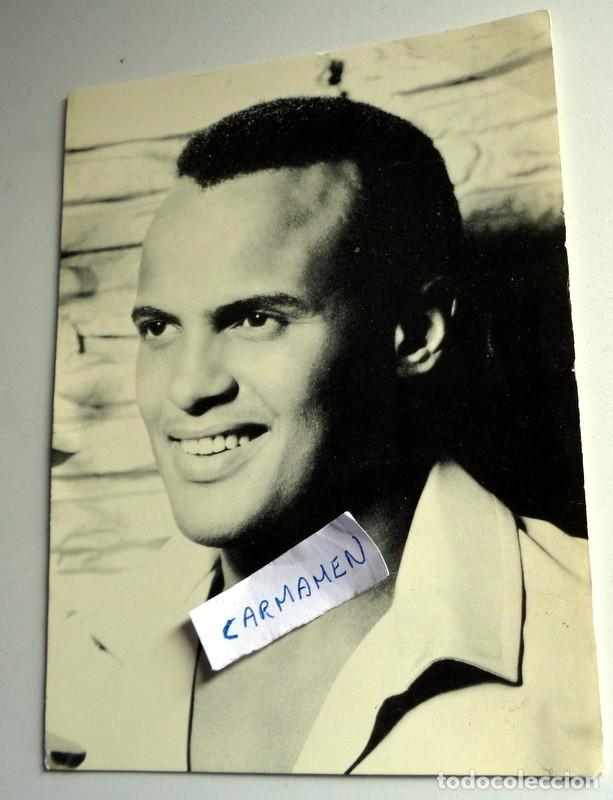 Cin&eacute;ma: FOTO FICHA OBSEQUIO ROMANTICA - ACTOR - HARRY BELAFONTE - CINE - VINTAGE