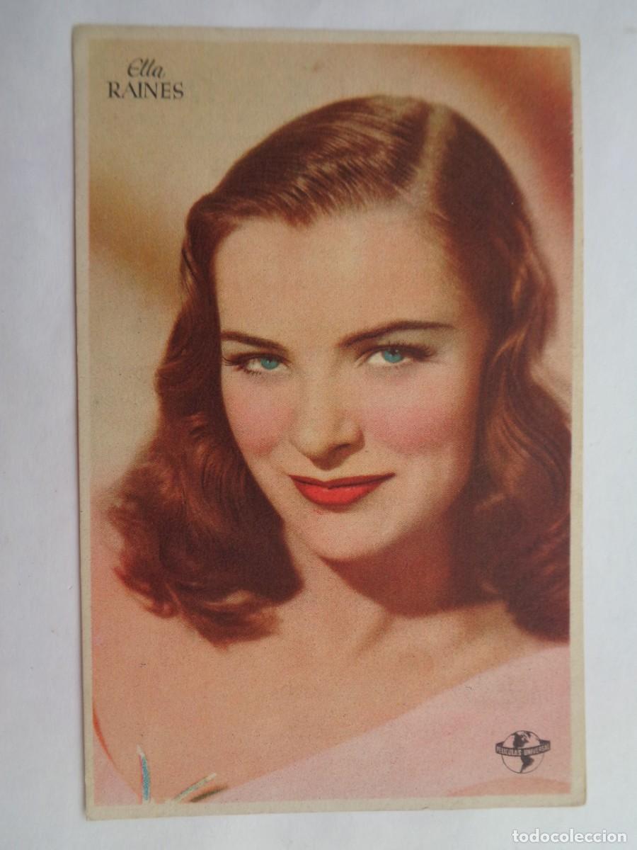 Cinema: ESTAMPA DE LA ACTRIZ DE HOLLYWOOD ELLA RAINES , PUBLICIDAD CINE LOS ROSALES , SEVILLA . A&Ntilde;OS 40
