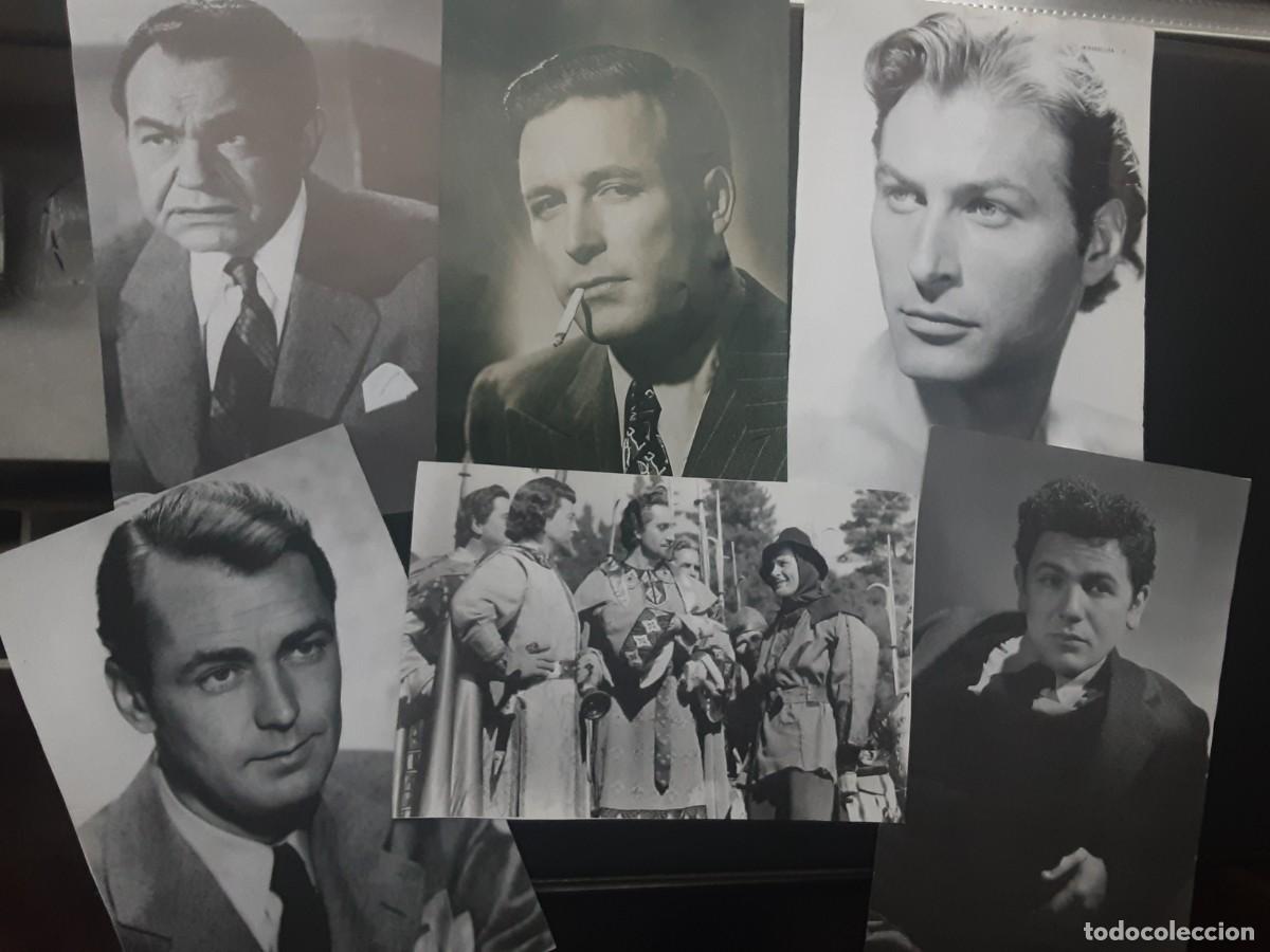 Cine: LOTE DE 14 RECORTES DE FOTOS DE ACTORES.