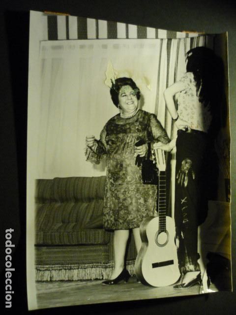 Kino: RAFAELA APARICIO ACTRIZ ANTIGUA FOTOGRAFIA ORIGINAL 25 X 17 CM