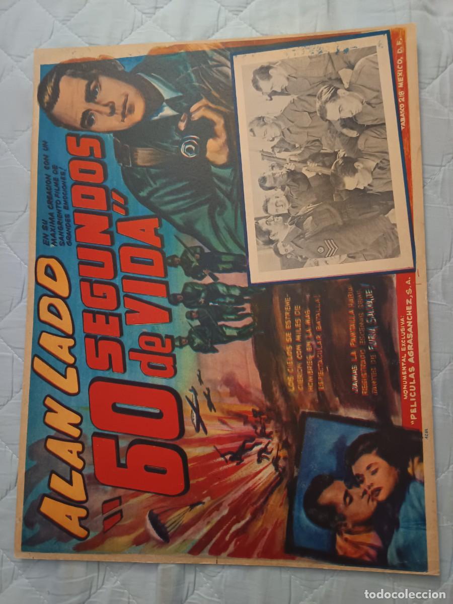 Kino: 60 SEGUNDOS DE VIDA ALAN LADD LOBBY CARD ORIGINAL