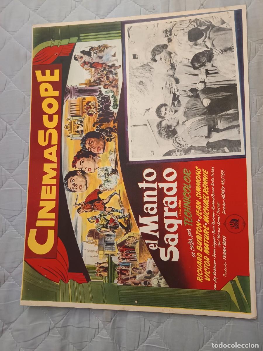 Kino: EL MANTO SAGRADO(LA TUNICA SAGRADA) RICHARD BURTON LOBBY CARD ORIGINAL