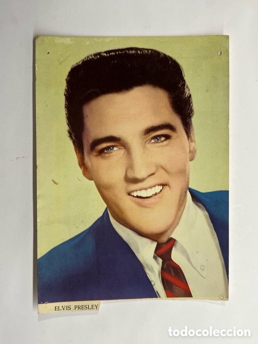Cin&eacute;ma: ELVIS PRESLEY. Foto Postal a color.. (h.1960?) Med&iacute;das: 10 x 14,5 cm.
