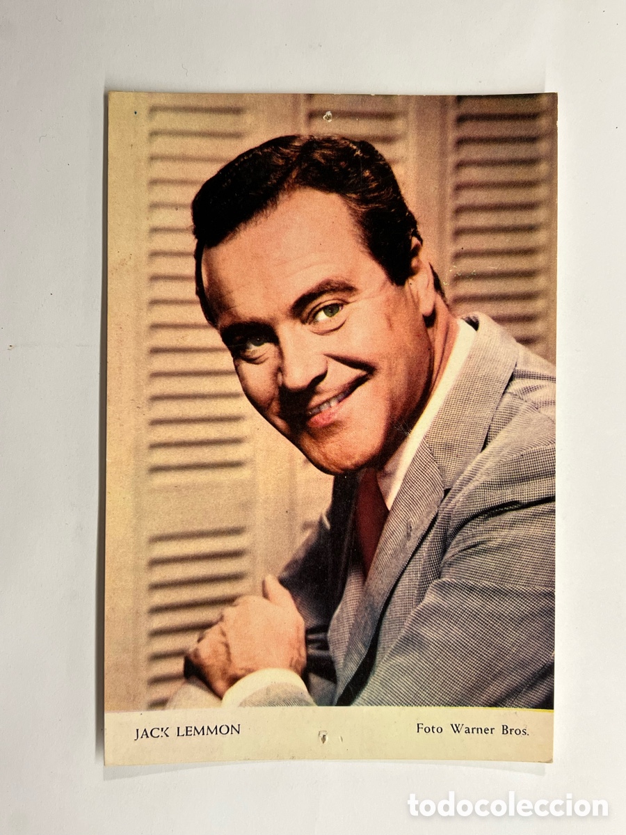 Cine: JACK LEMMON.. Foto Warner Bros. Med&iacute;das: 10,5 x 15,5 cm.,