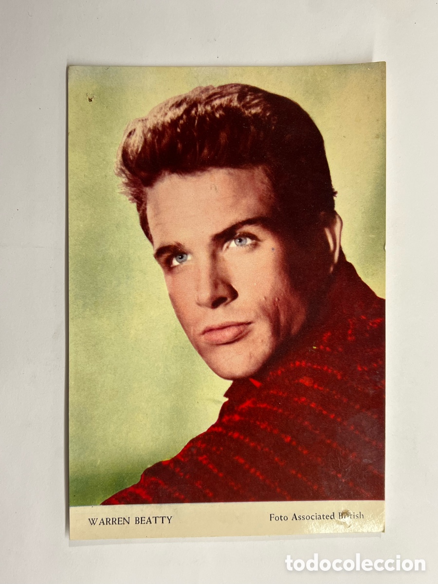 Cine: WARREN BEATTY.. Foto Associated British. Med&iacute;das: 10,5 x 15,5 cm.,