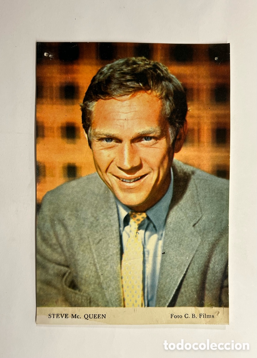 Cin&eacute;ma: STEVE Mc. QUEEN.. Foto C. B. Films. Med&iacute;das: 10,5 x 15,5 cm.,