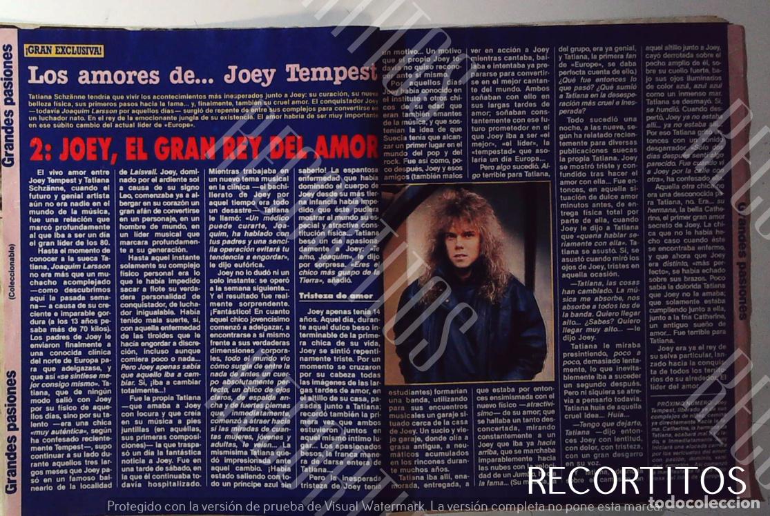 Kino: joey tempest europe EL AMOR