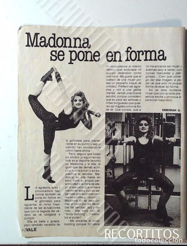 Cine: MADONNA EN EL GYM 1985 LIKE A VIRGIN