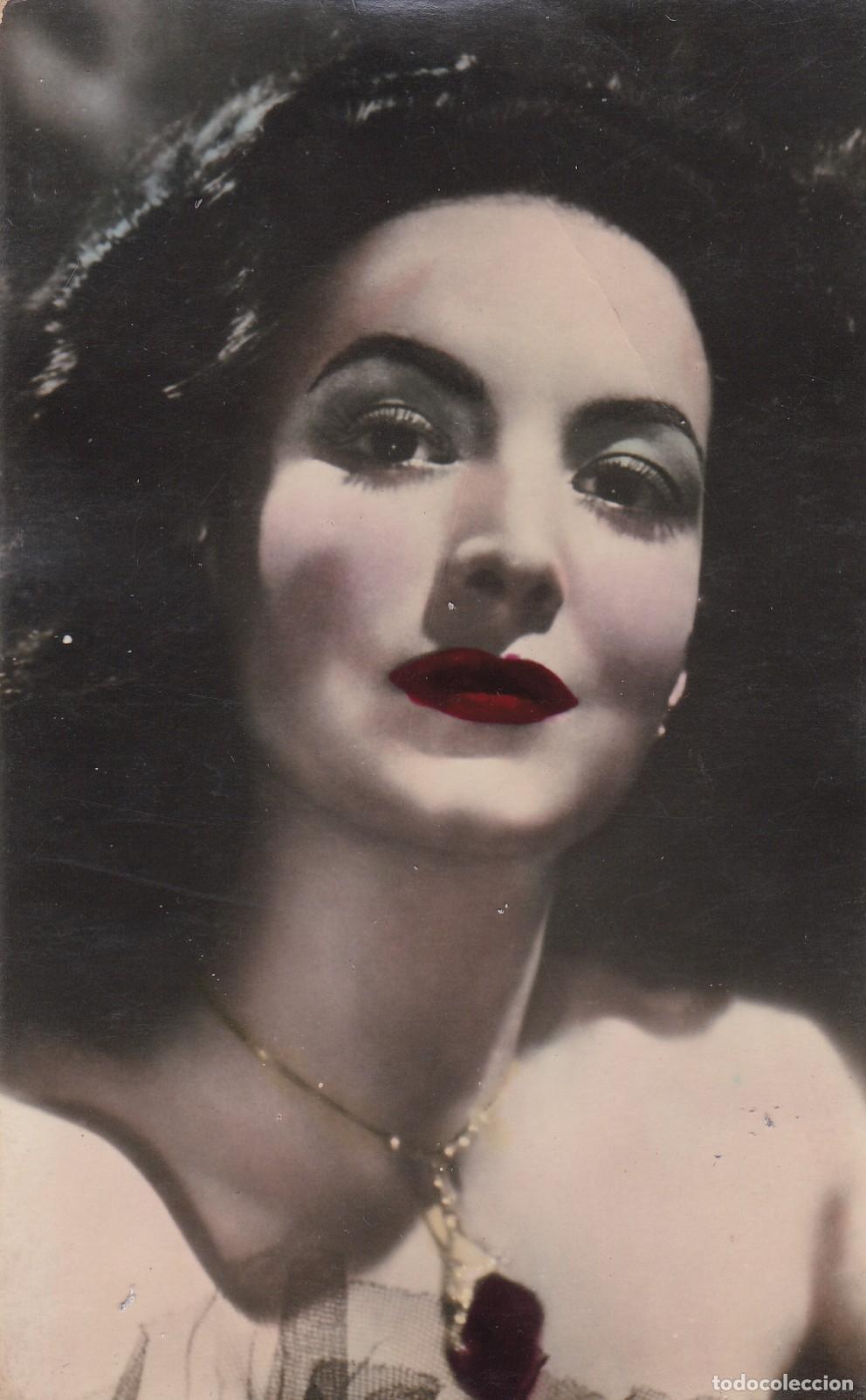 Kino: POSTAL - MAR&Iacute;A F&Eacute;LIX - PROTAGONISTA DE LA PEL&Iacute;CULA: DO&Ntilde;A DIABLA (COLOREADA DE &Eacute;POCA)