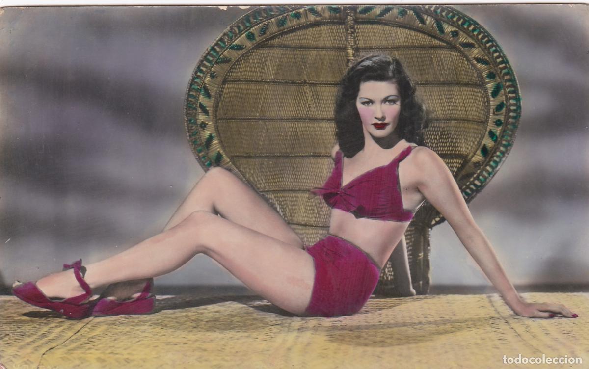 Kino: POSTAL - IVONNE DE CARLO - PROTAGONISTA DE LA PEL&Iacute;CULA: SALOM&Eacute; LA EMBRUJADORA (COLOREADA DE &Eacute;POCA)