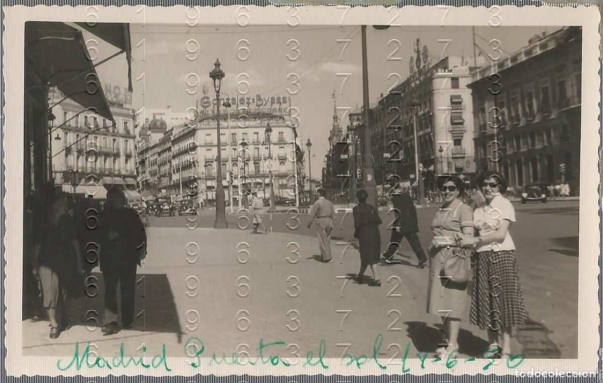Cine: PUERTA DEL SOL MADRID 1950 MERCEDES VECINO ARCHIVO PEPE VAQUERO 13X8 FOTOGRAFIA UNICA LM55