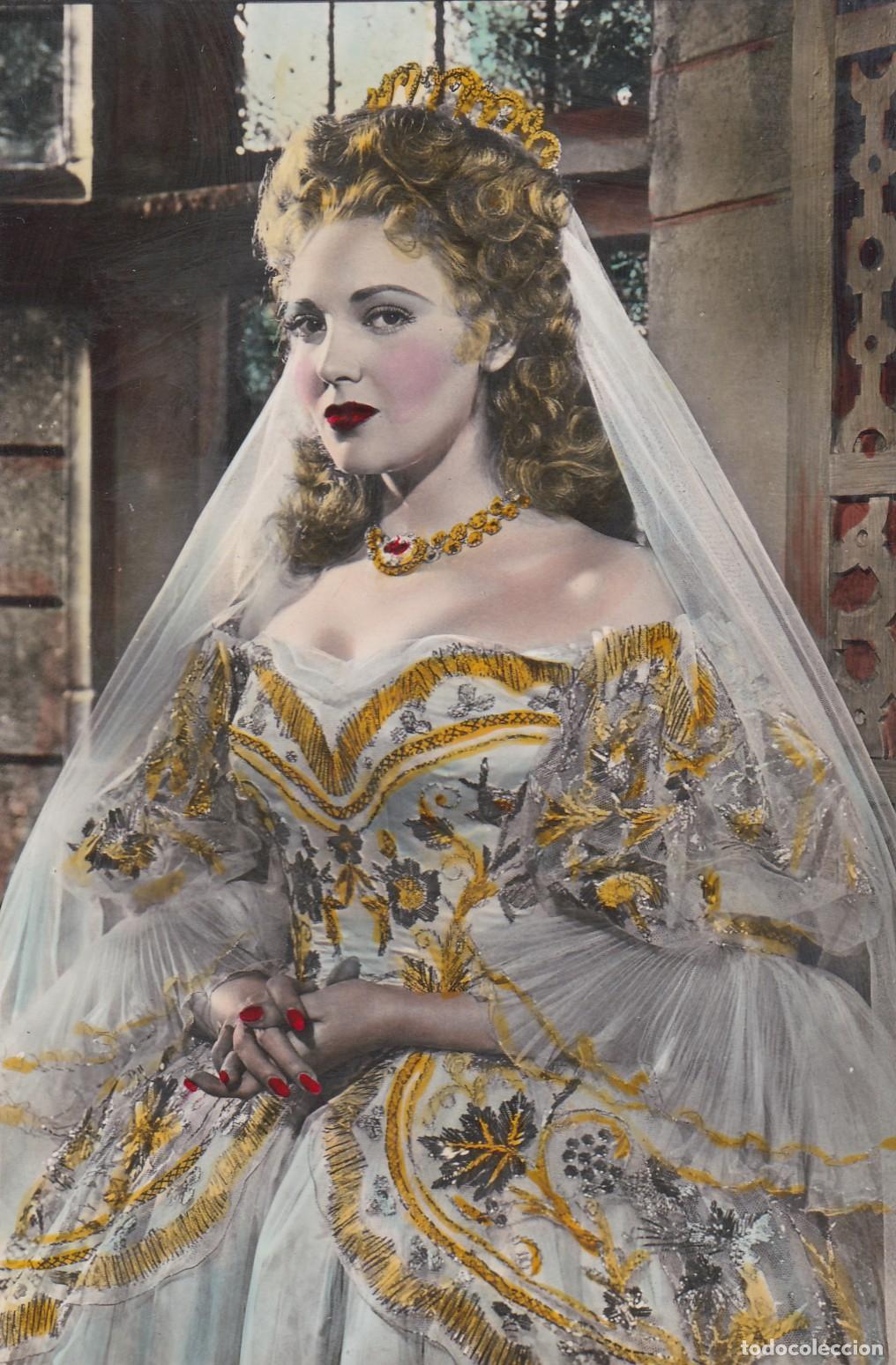 Cine: POSTAL - LINDA DARNELL - PROTAGONISTA DE LA PEL&Iacute;CULA: AMBICIOSA - COLOREADA DE &Eacute;POCA