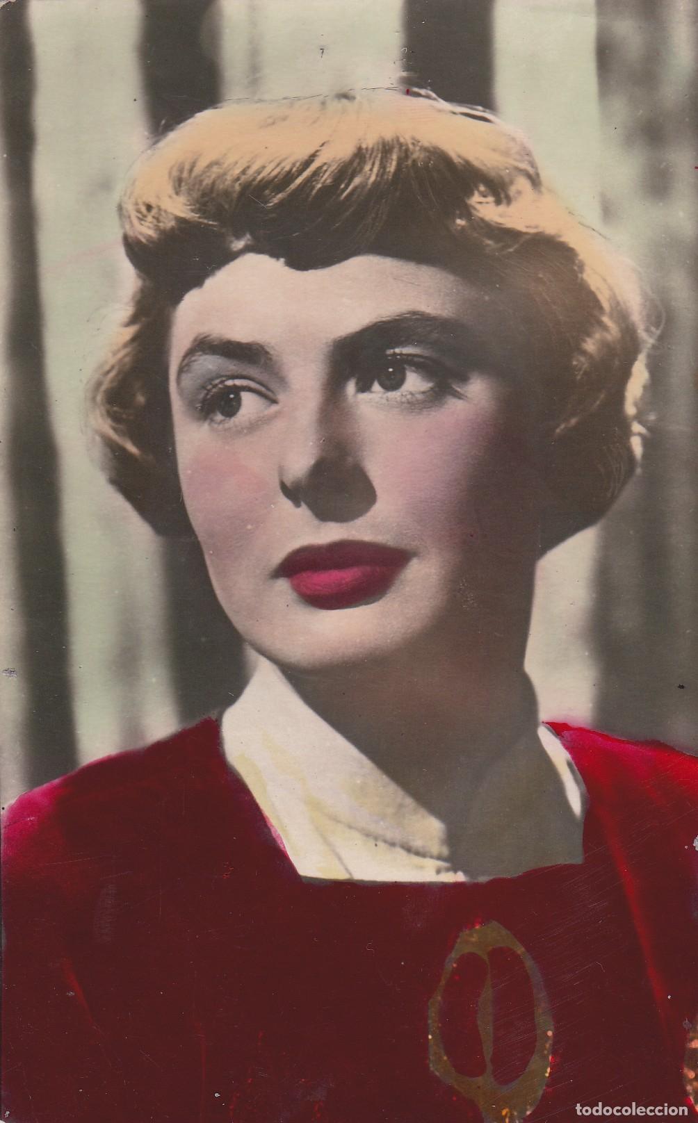Cine: POSTAL - INGRID BERGMAN - PROTAGONISTA DE LA PEL&Iacute;CULA: RECUERDA - COLOREADA DE &Eacute;POCA