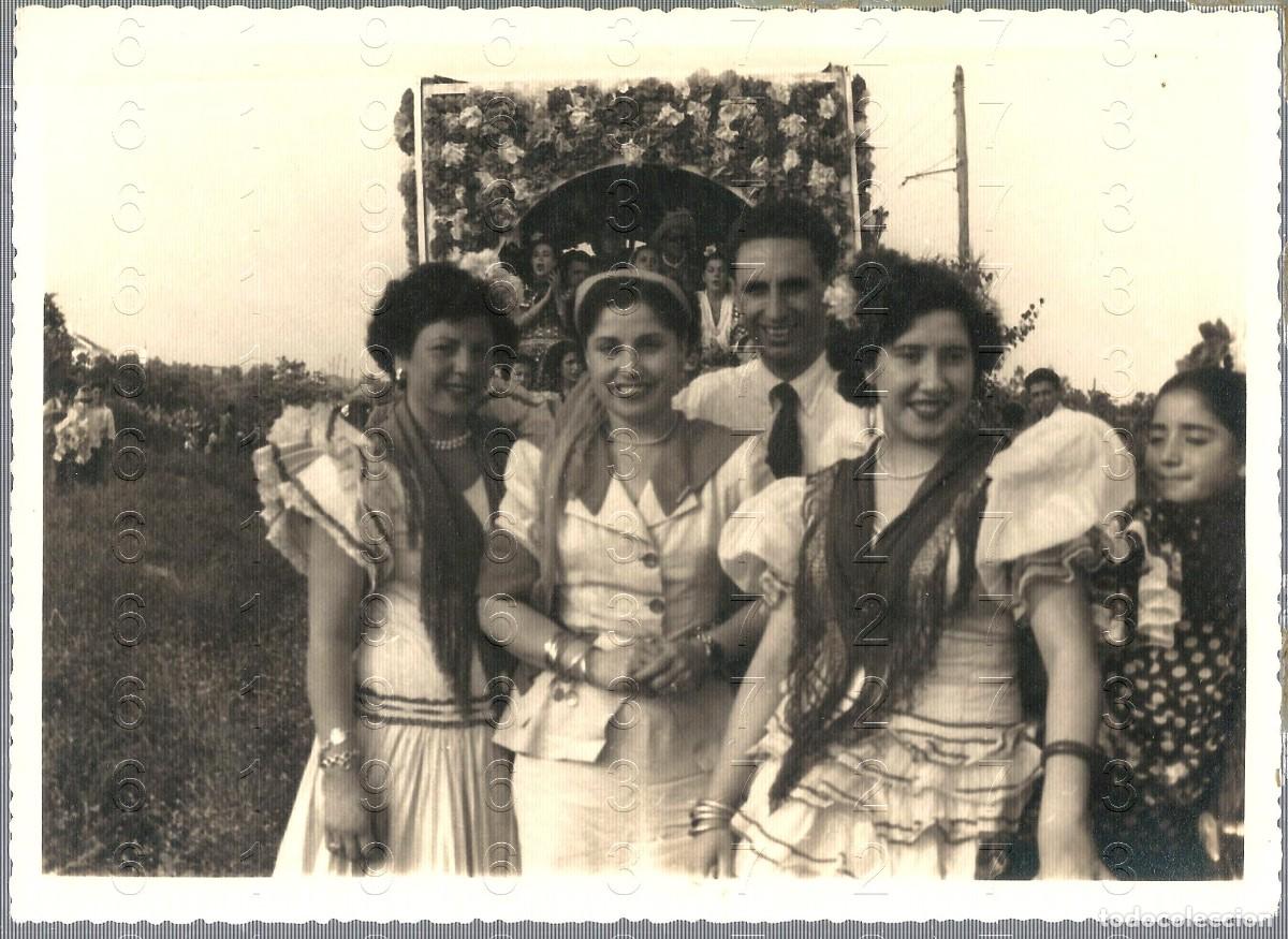 Cine: ROMERIA DEL ROCIO ARCHIVO MERCEDES VECINO PEPE VAQUERO FOTOGRAFIA UNICA 17X12 LM55