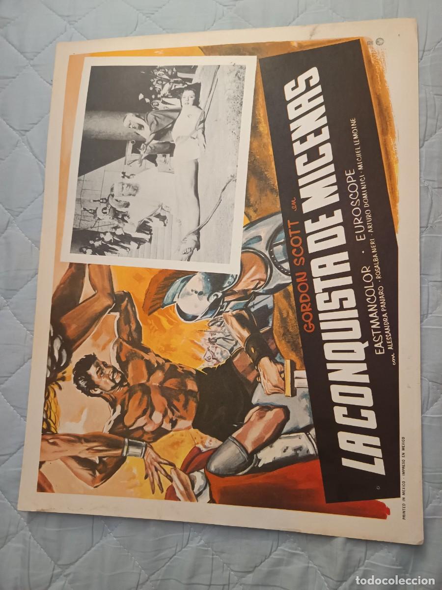 Kino: LA CONQUISTA DE MICENAS GORDON SCOTT LOBBY CARD ORIGINAL