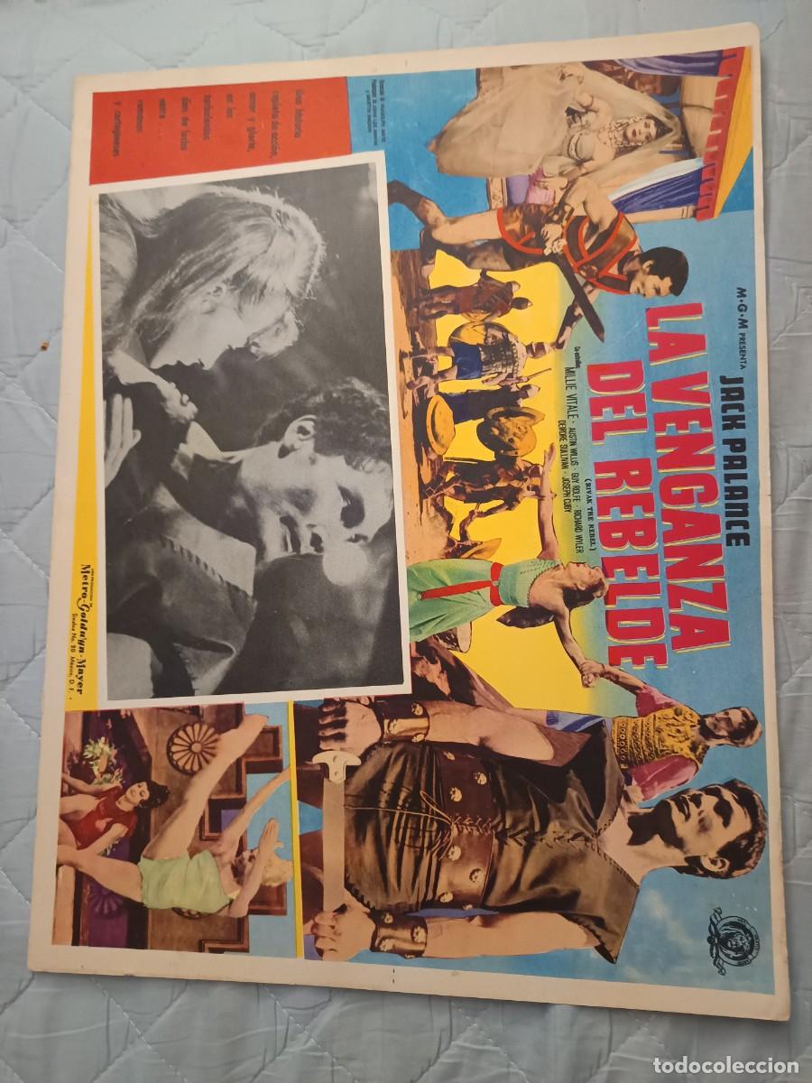 Kino: LA VENGANZA DEL REBELDE(REVAK EL REBELDE) JACK PALANCE LOBBY CARD ORIGINAL
