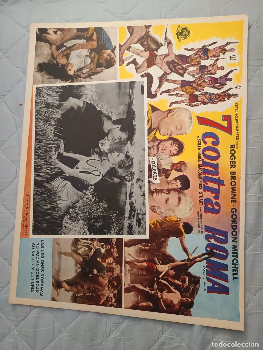 Kino: 7 CONTRA ROMA ROGER BROWNE LOBBY CARD ORIGINAL