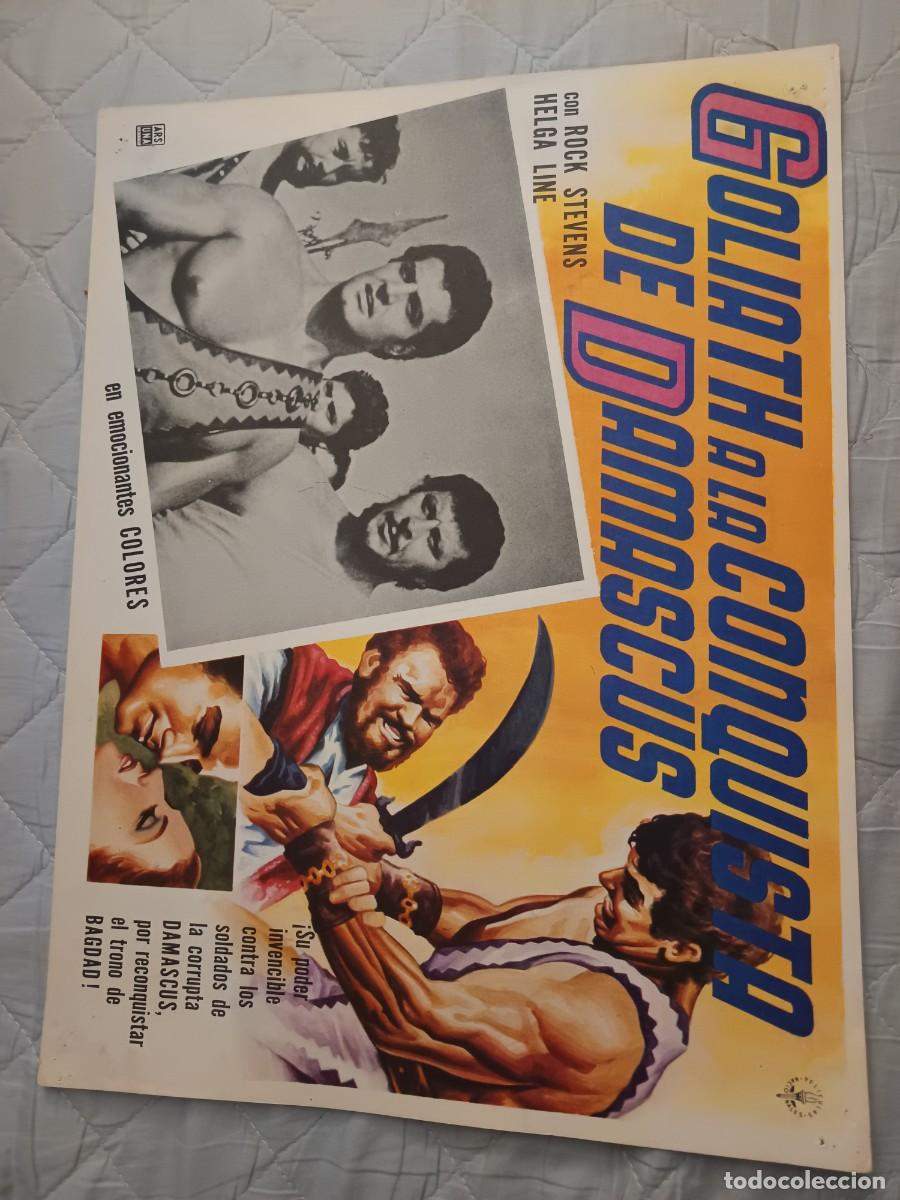 Kino: GOLIATH A LA CONQUISTA DE DAMASCUS ROCK STEVENS LOBBY CARD ORIGINAL
