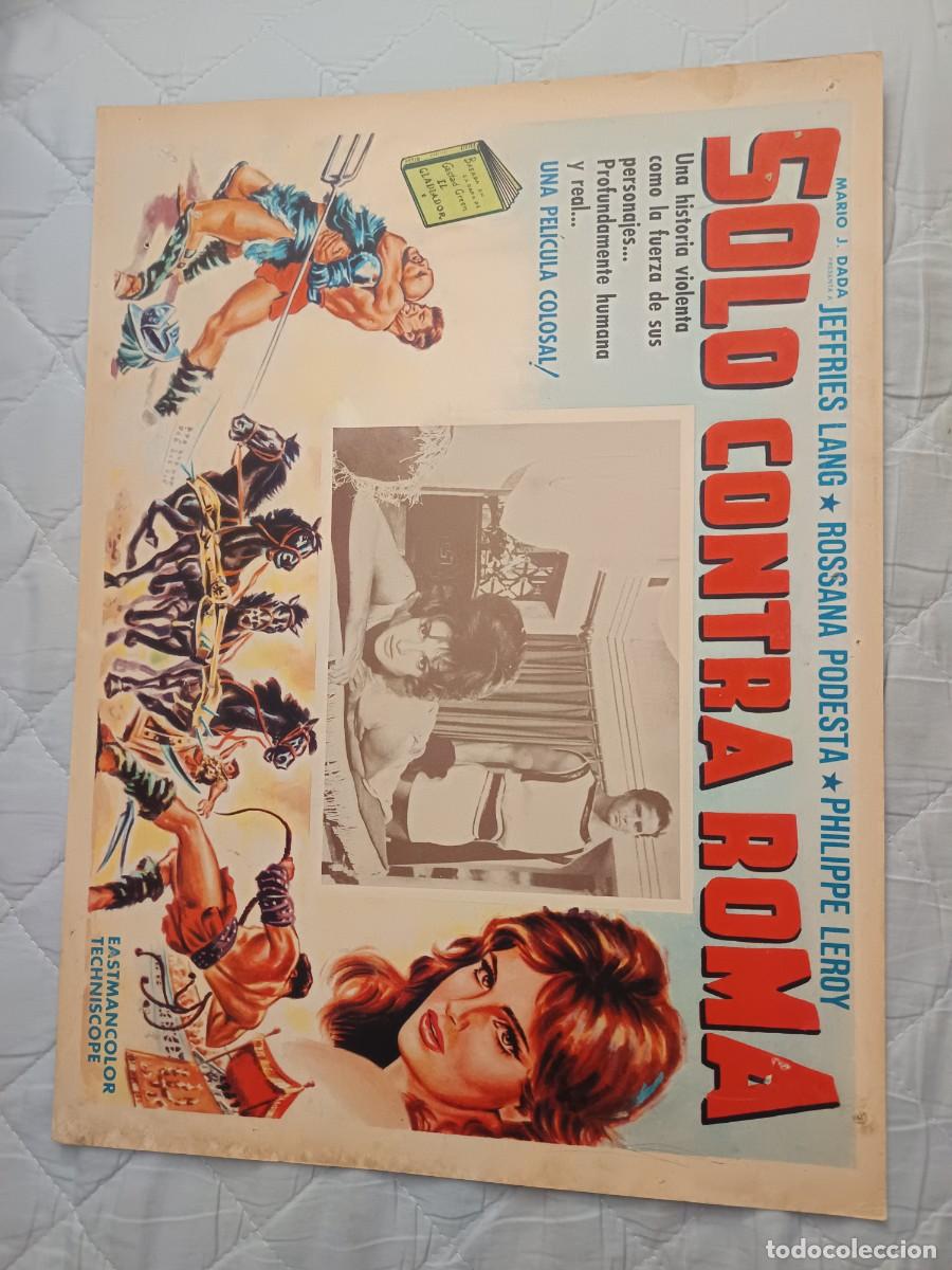 Kino: SOLO CONTRA ROMA JEFFRIES LANG LOBBY CARD ORIGINAL